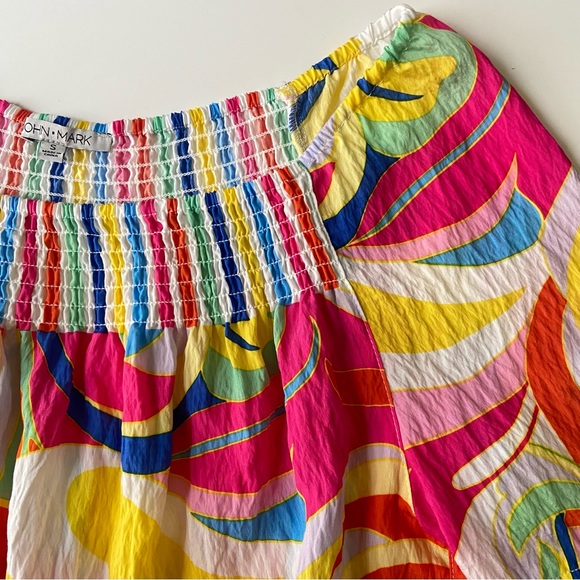 John Mark Abstract Waves Print Top Size Small - Picture 5 of 8